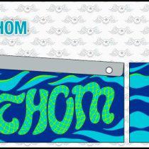Bally FATHOM Premium Pinball Cabinet Stencil Set Bally FATHOM Premium Pinball Cabinet Stencil Set